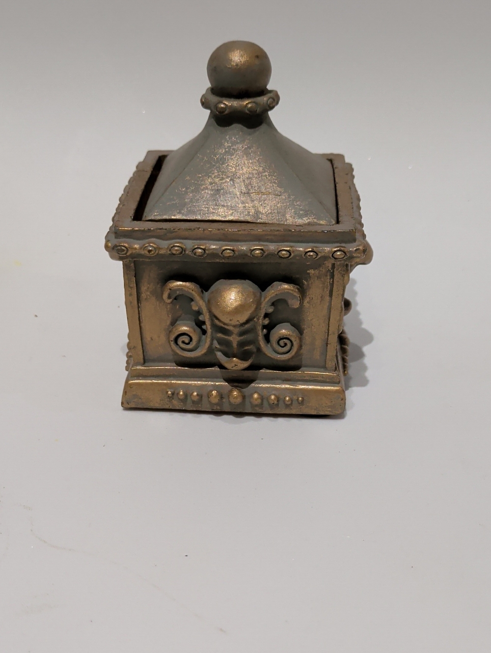 Bombay Bronze Decorative Accent Box with Gold Highlights